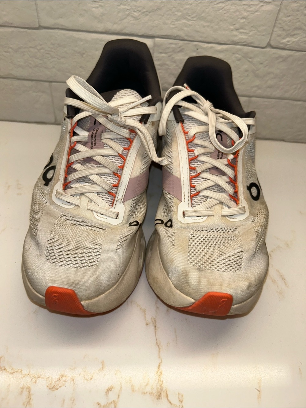 On Cloudsurfer Next Women's Size 8.5 White Flame Running Shoes Comfort Sneakers - Picture 3 of 12